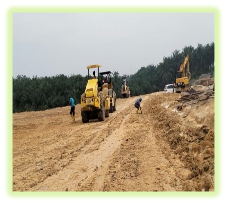 PT.PETRONESIA BENIMEL GROUP HK PROYEK PEMBANGUNAN REST AREA STA 46B TOL PEKANBARU-DUMAI ( TAHUN 2023-2024 ) PENIMBUNAN REST AREA 46B